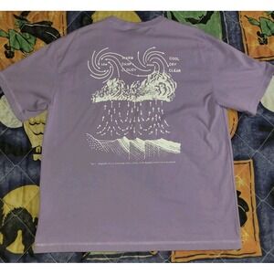 H&M Coolmax Shirt Cyclone Thunderstorm Purple Men's Large